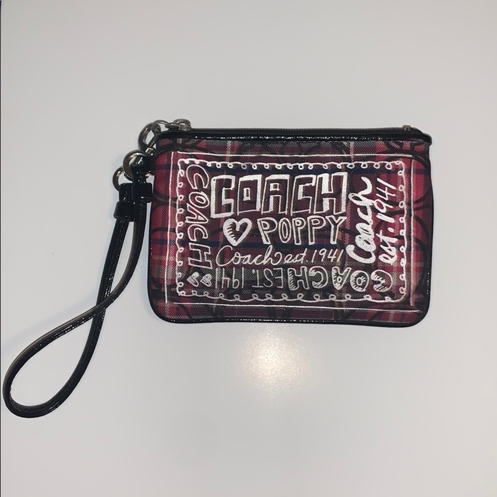 Coach poppy collection wristlet